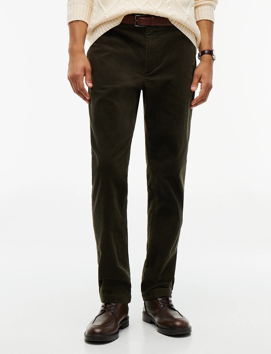 Tommy Hilfiger - DENTON FINE CORDUROY - platinum olive cord - 0