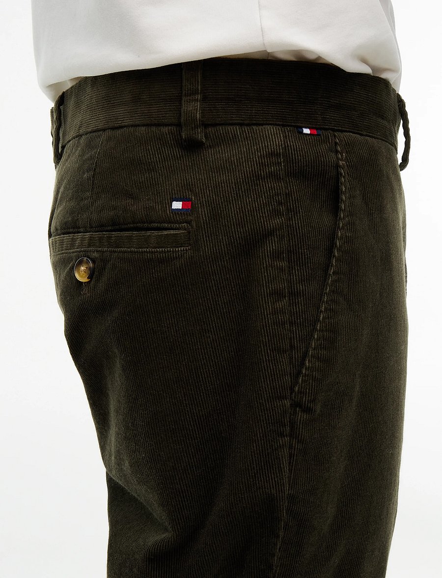Tommy Hilfiger - DENTON FINE CORDUROY - platinum olive cord - 4