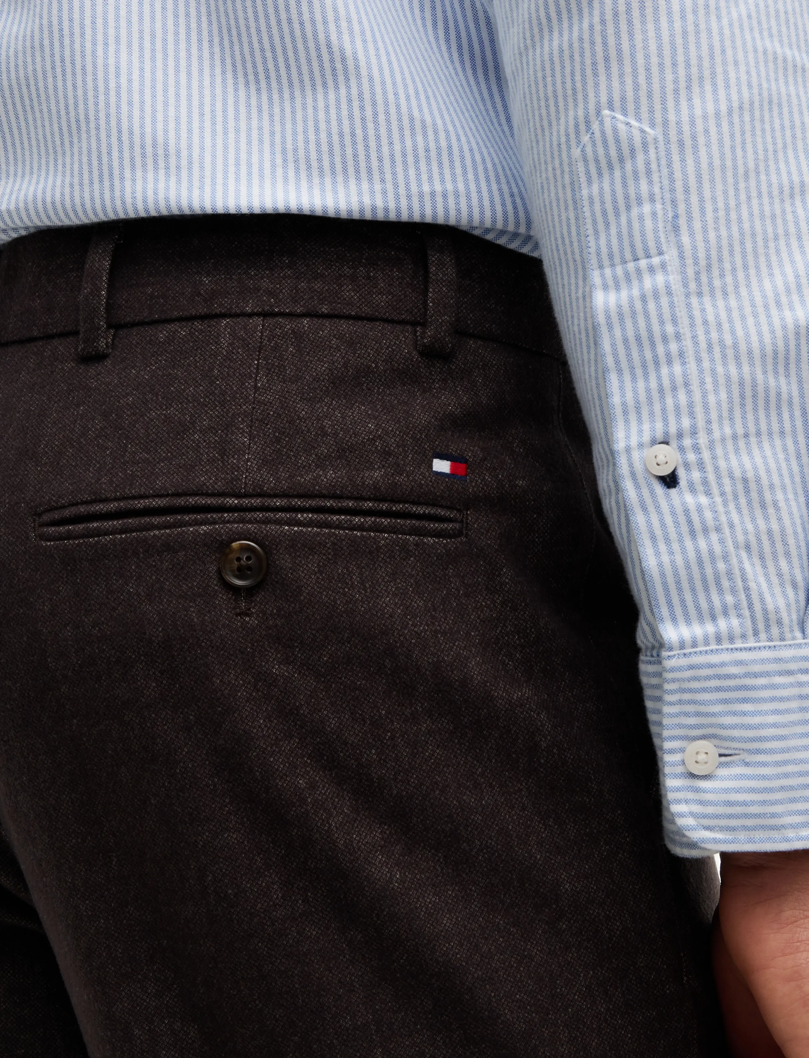 Tommy Hilfiger - DENTON BRUSHED MARL - dark coffee - 4