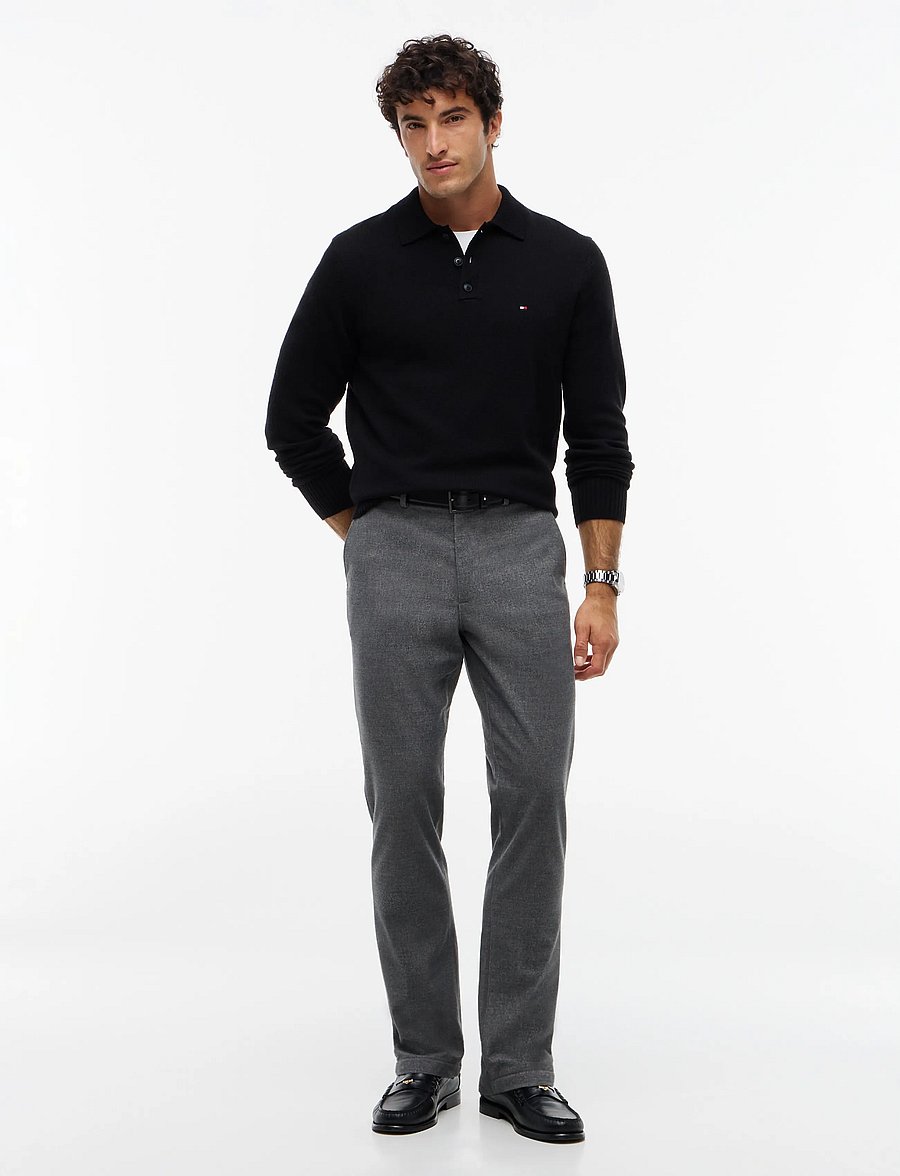 Tommy Hilfiger - DENTON BRUSHED MARL - vabaajapüksid - medium grey heather - 3