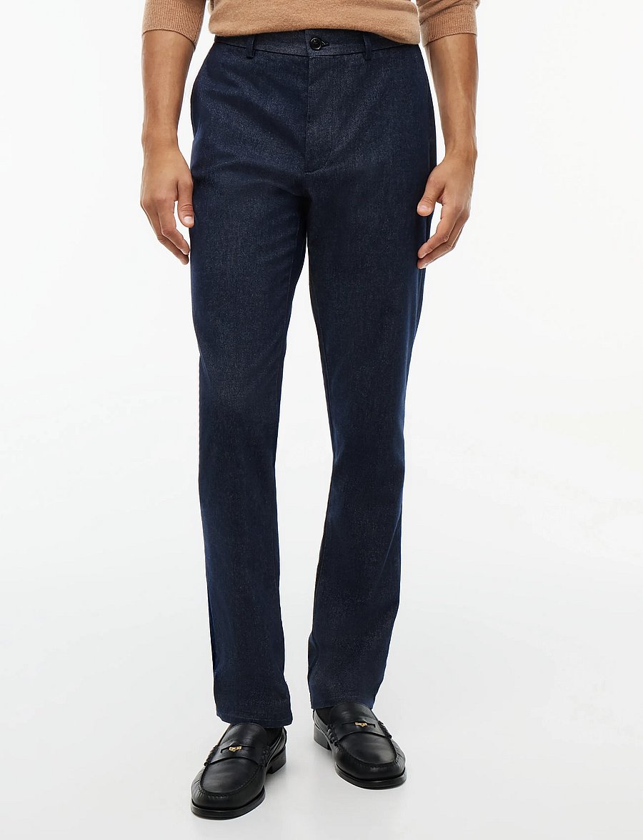 Tommy Hilfiger - DENTON BRUSHED MARL - freizeithosen - navy blue - 0