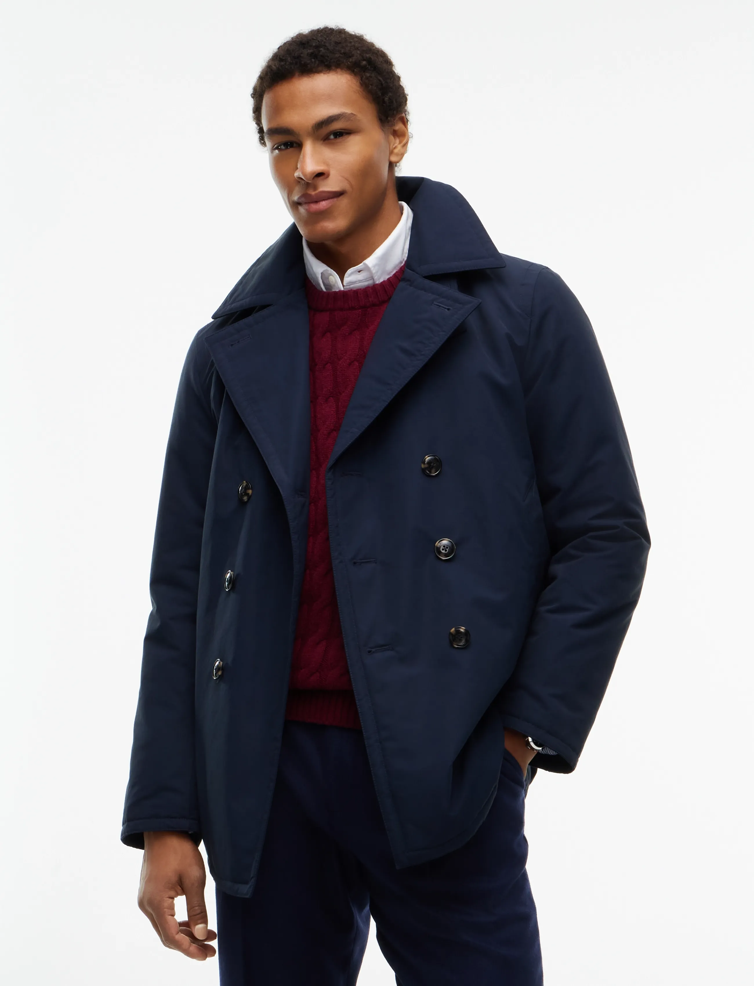 Ny Padded Nylon Peacoat