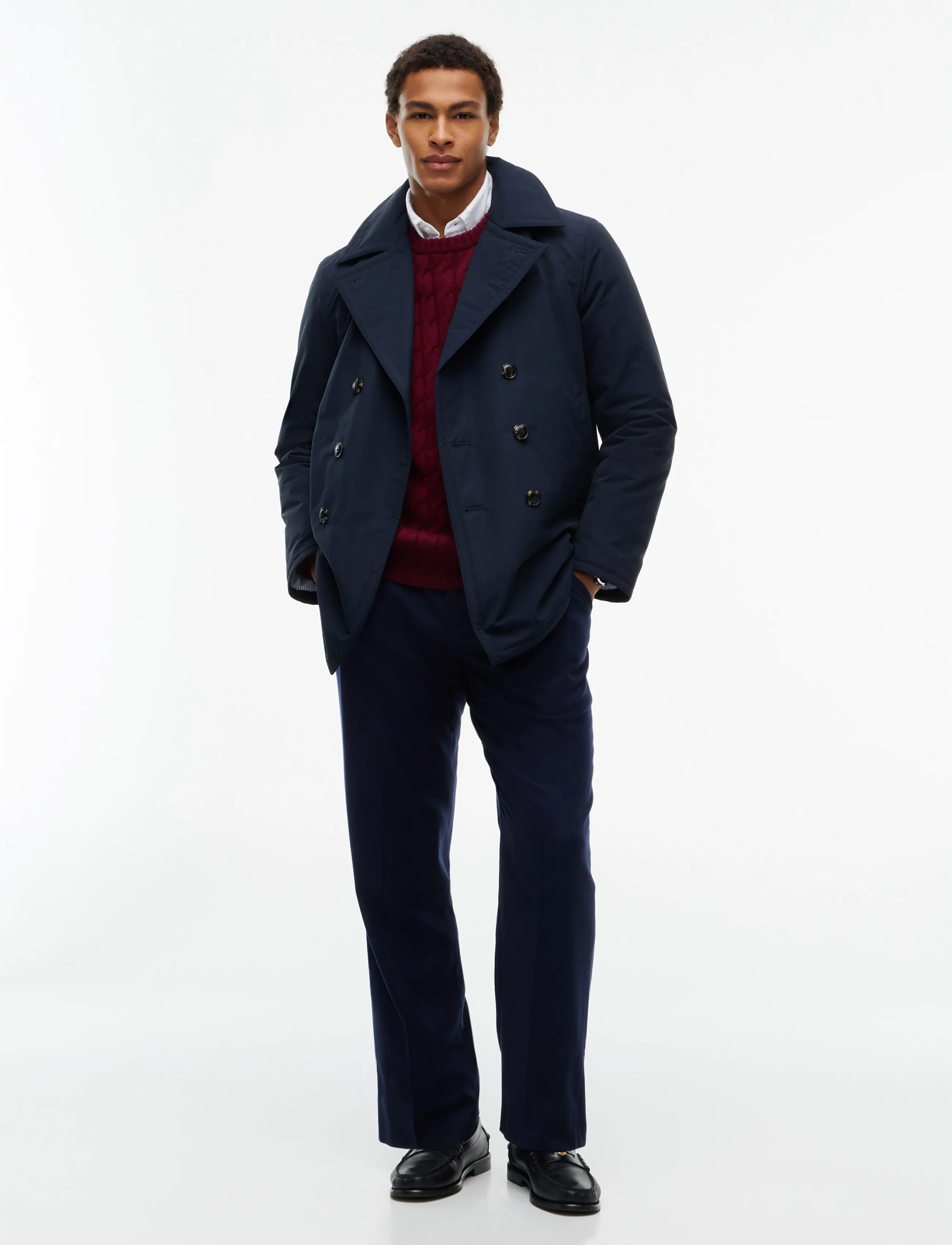 Tommy Hilfiger - NY PADDED NYLON PEACOAT - navy blue - 3