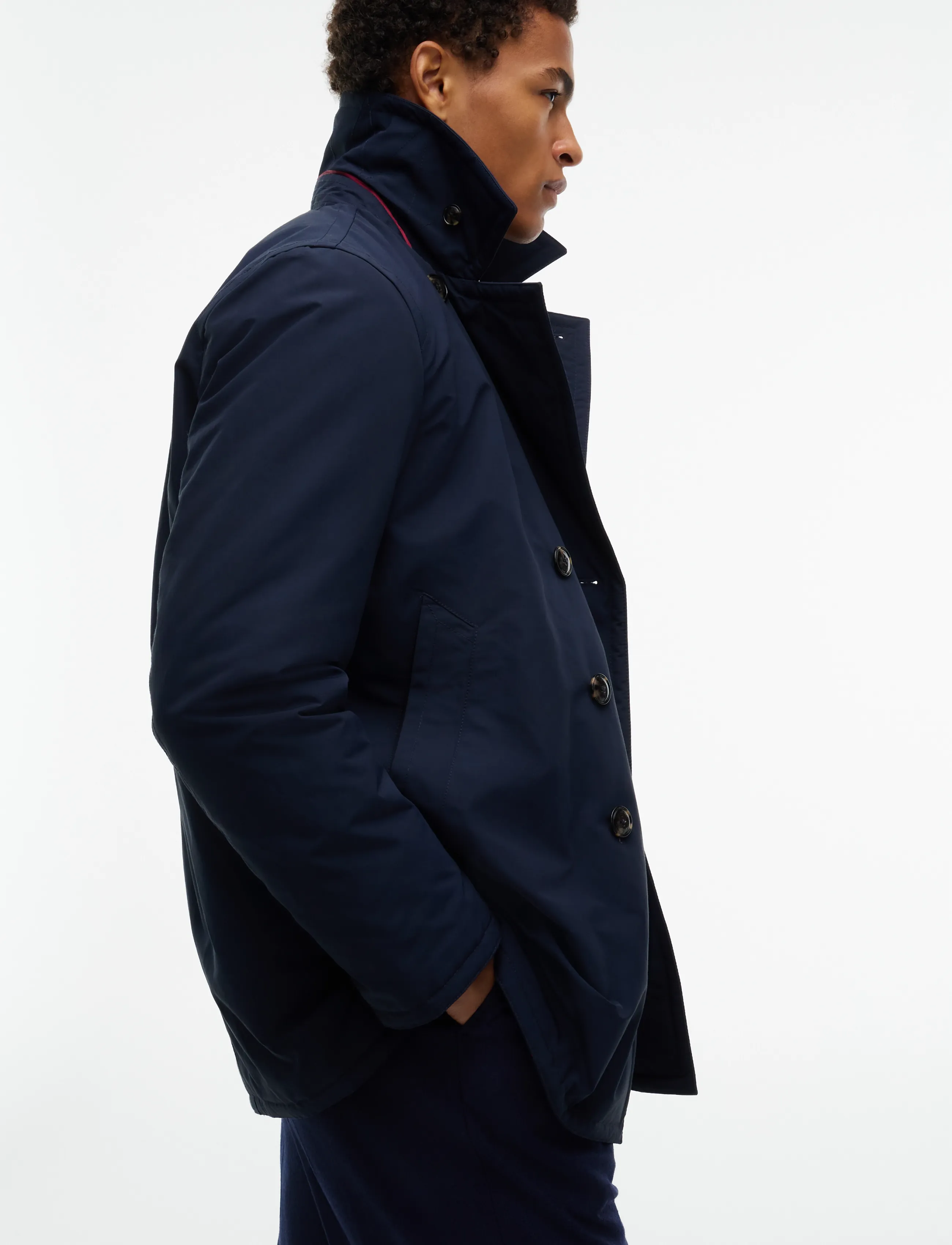 TOMMY HILFIGER Ny Padded Nylon Peacoat vinterjackor herr – bild 5