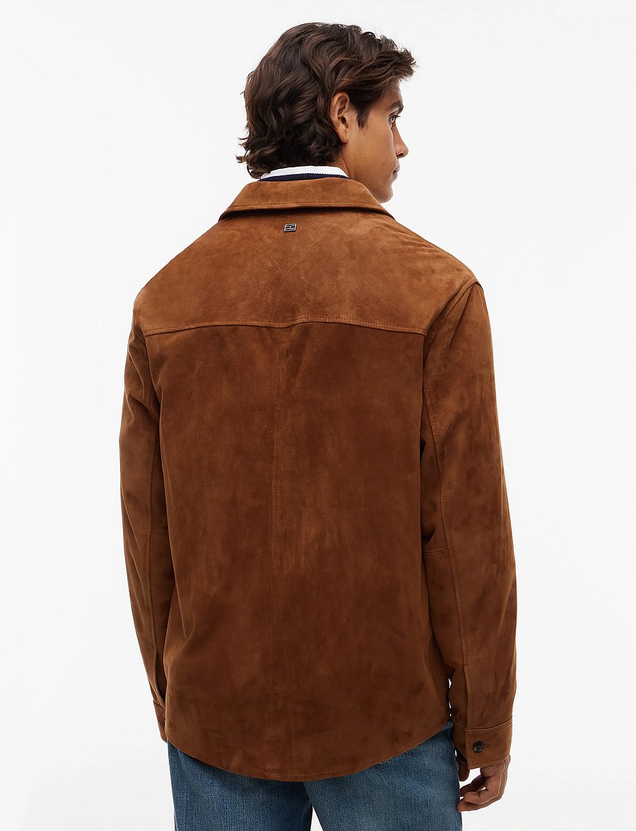 Tommy Hilfiger - NY LEATHER OVERSHIRT - timeless tawny - 2