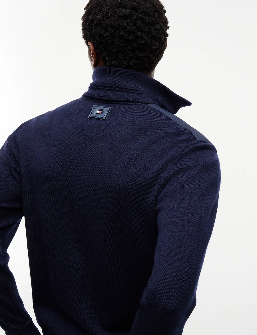 Tommy Hilfiger - NY MIXED MEDIA OTW - hybrid-jacken - navy blue - 4