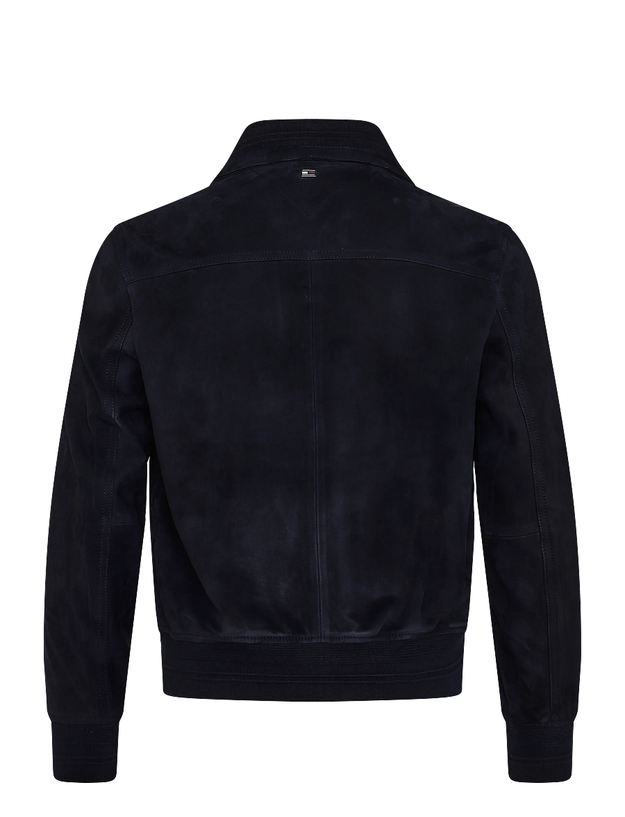 Tommy Hilfiger - NY LEATHER JACKET - bomber stila virsjakas - navy blue - 2