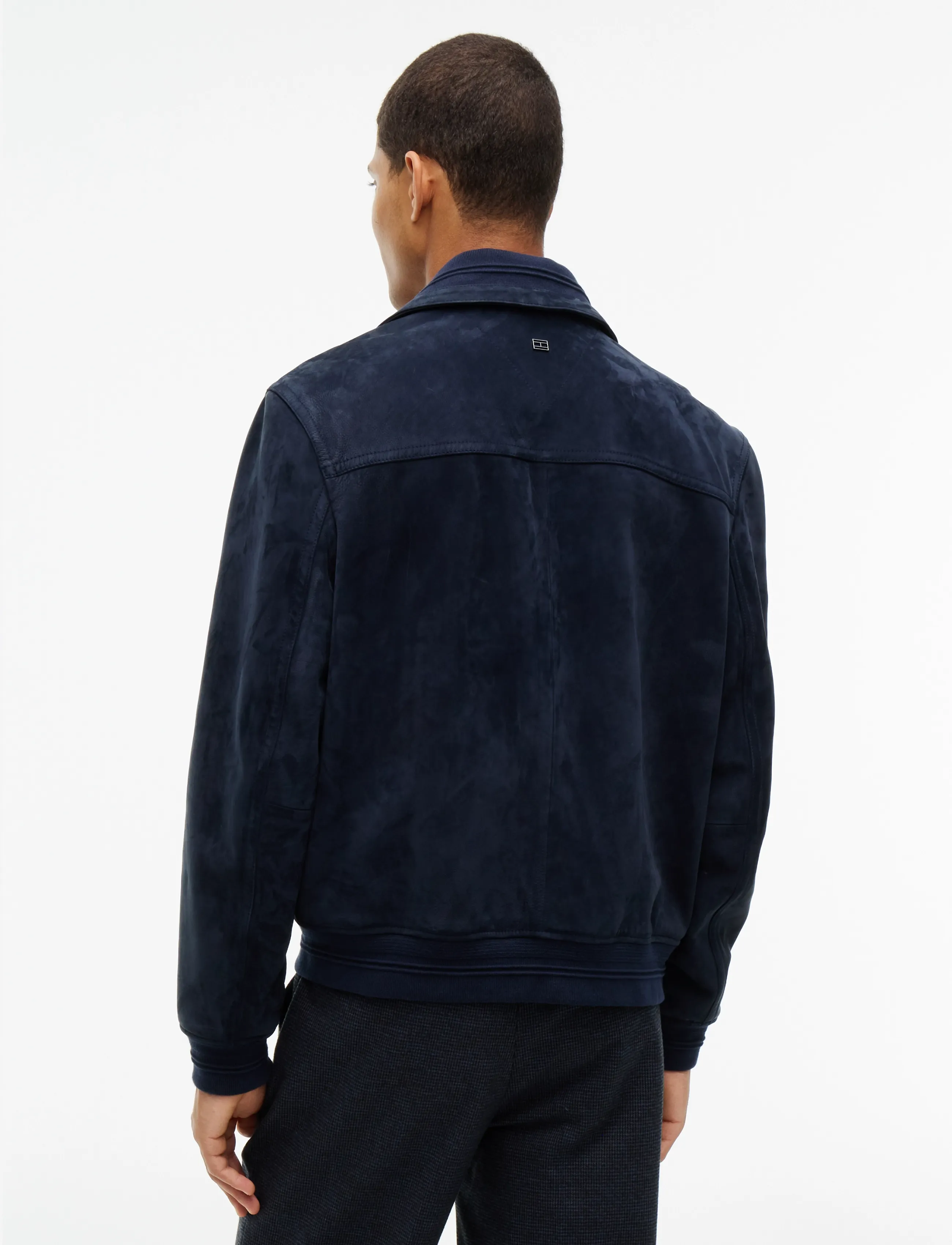 Tommy Hilfiger - NY LEATHER JACKET - bomber stila virsjakas - navy blue - 3