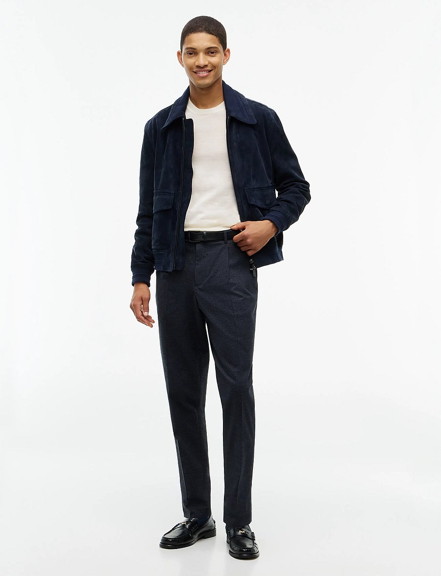 Tommy Hilfiger - NY LEATHER JACKET - bomber stila virsjakas - navy blue - 5