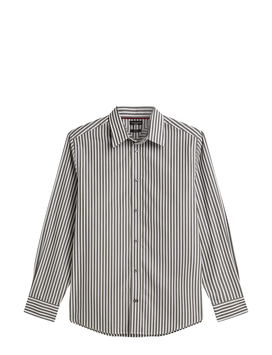 Tommy Hilfiger - NY BOLD STRIPE SHIRT - triibulised särgid - ghost fern white - 1