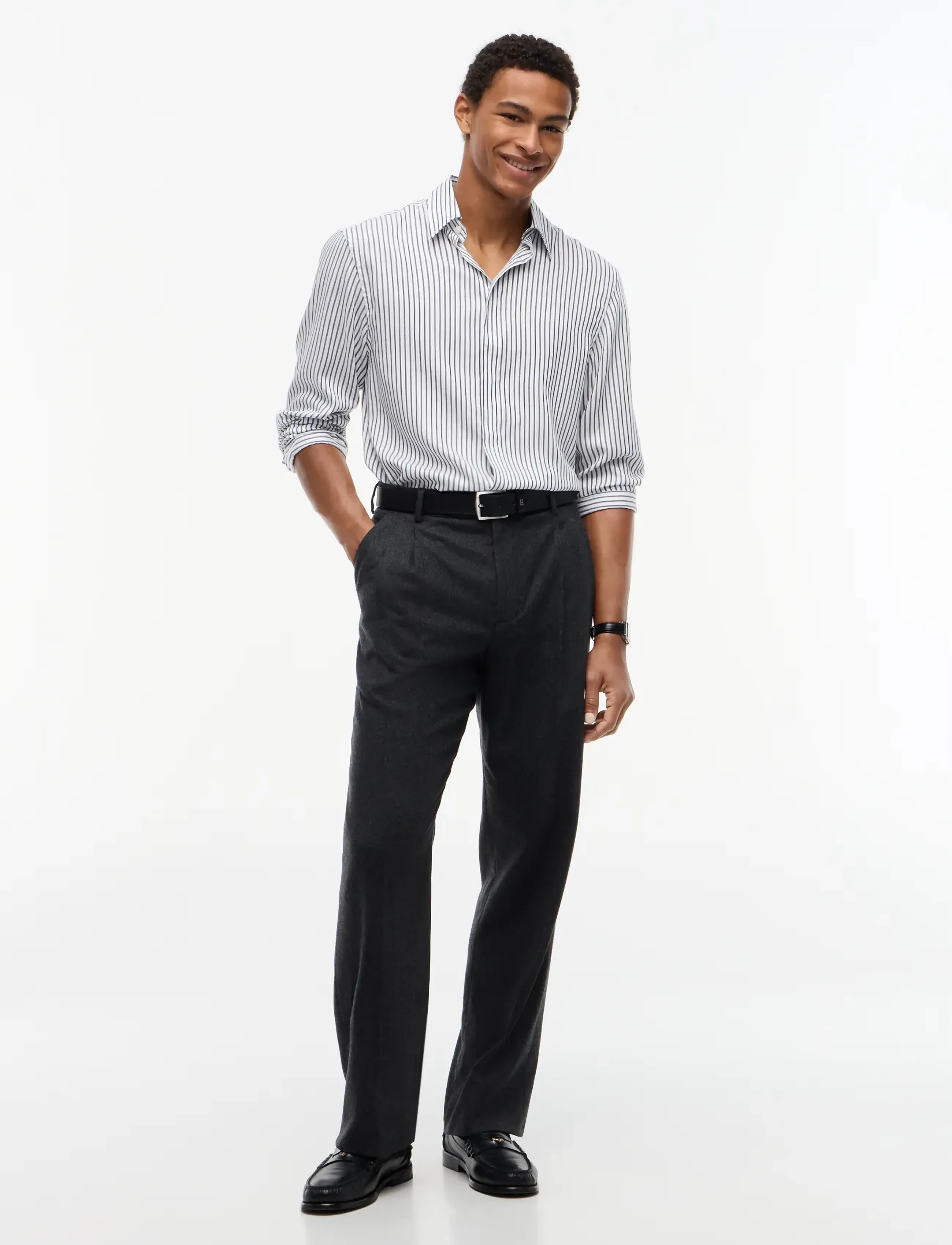 Tommy Hilfiger - NY FESTIVE SILK SHIRT - navy blue   white - 4