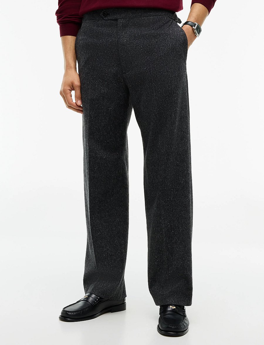 Tommy Hilfiger - NY DONEGAL PANTS - dark grey heather - 0