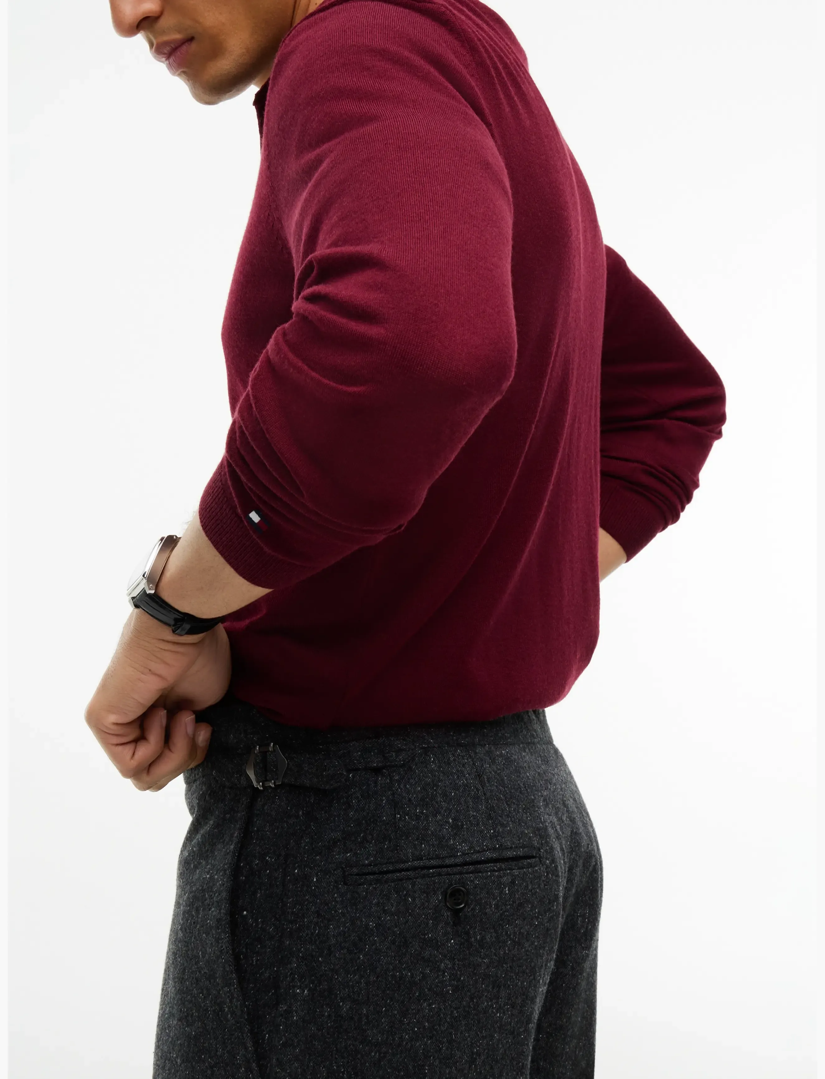 Tommy Hilfiger - NY DONEGAL PANTS - dark grey heather - 4