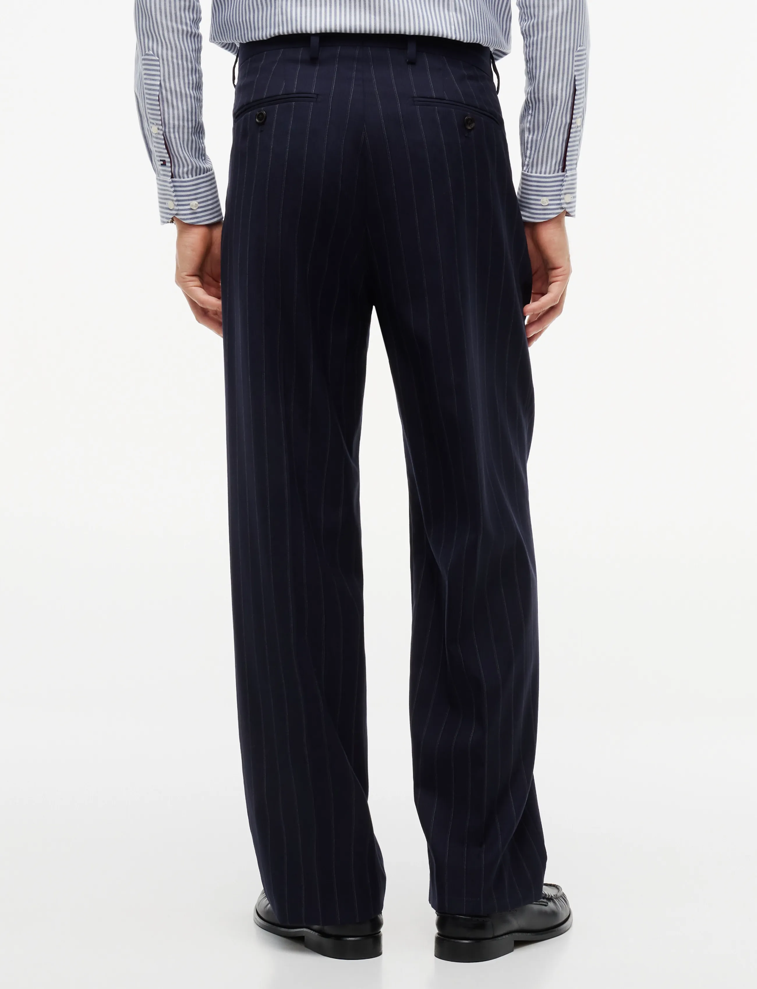 Tommy Hilfiger - NY PINSTRIPE PANTS - navy blue white - 2