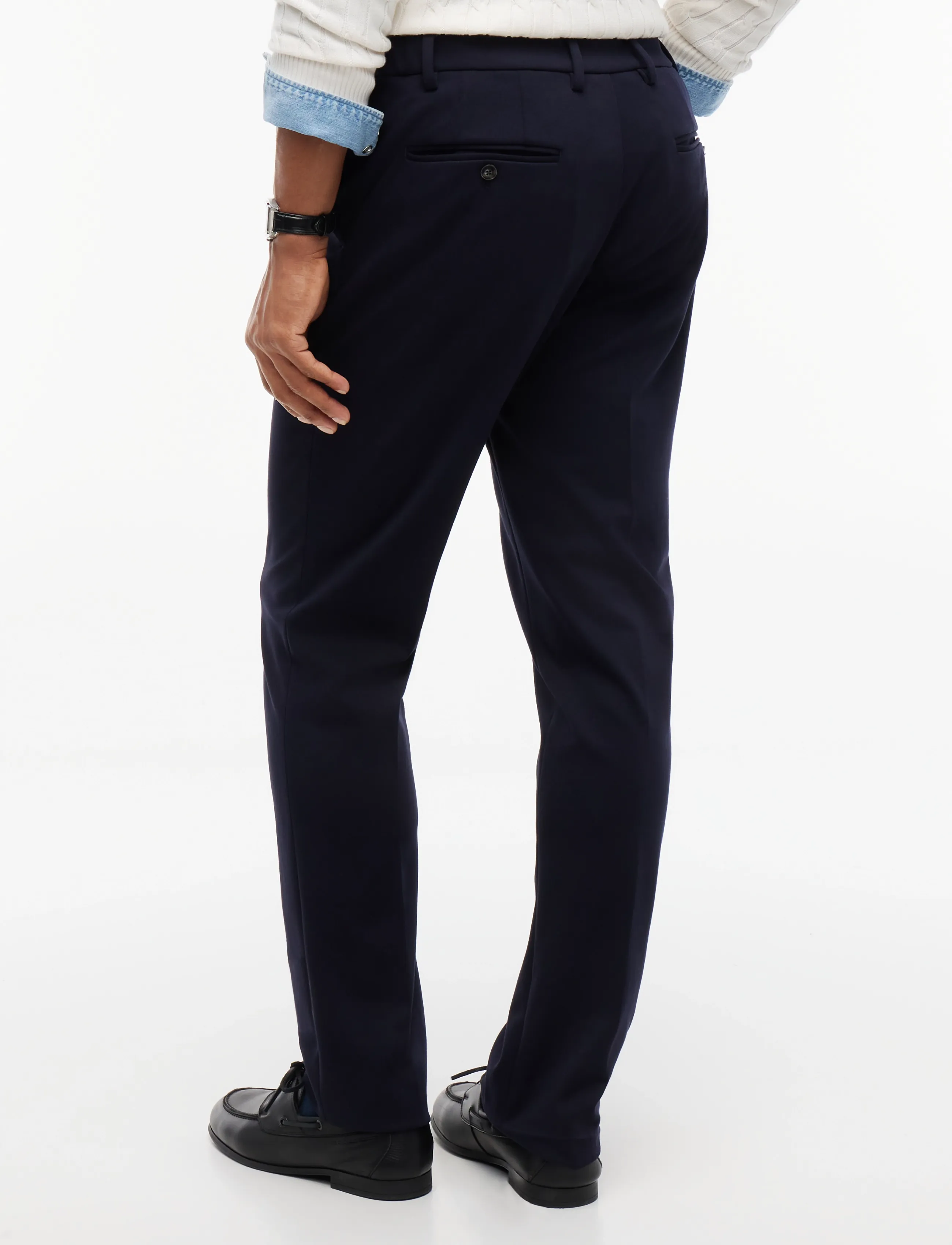 Tommy Hilfiger - NY PUNTO MILANO PANTS - casual byxor - navy blue - 2