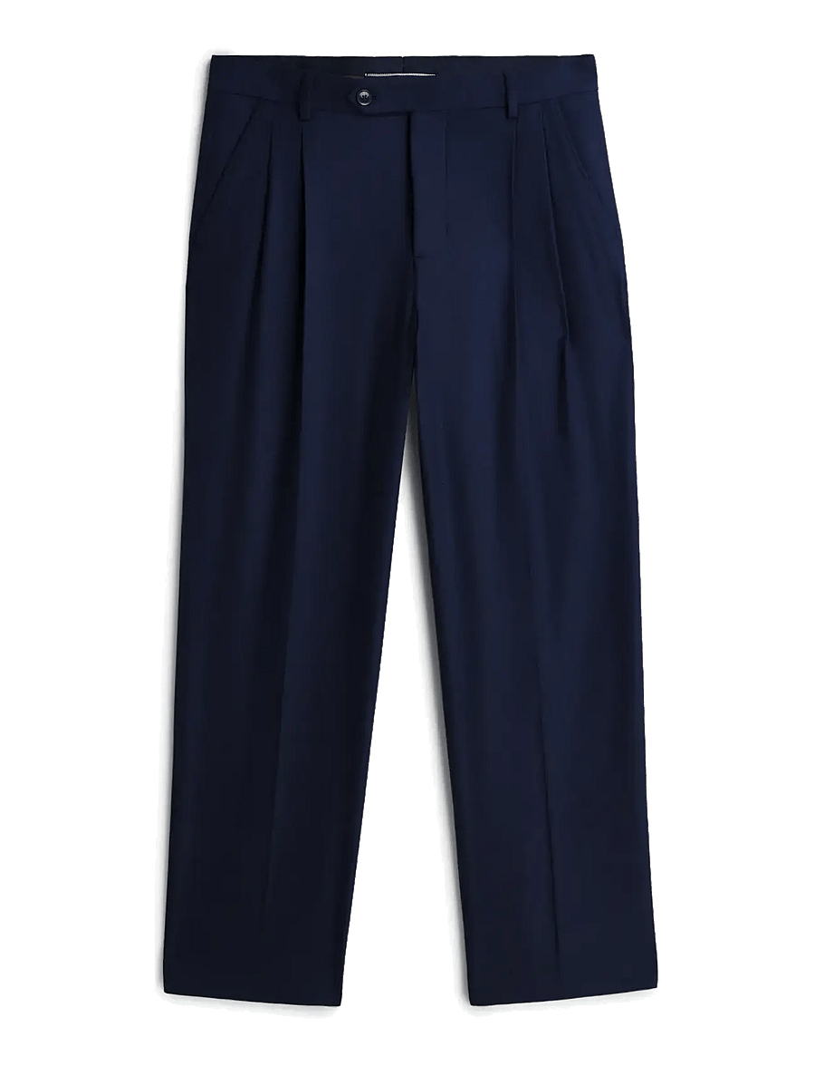 Tommy Hilfiger - NY FLANNEL PANTS - navy blue - 1