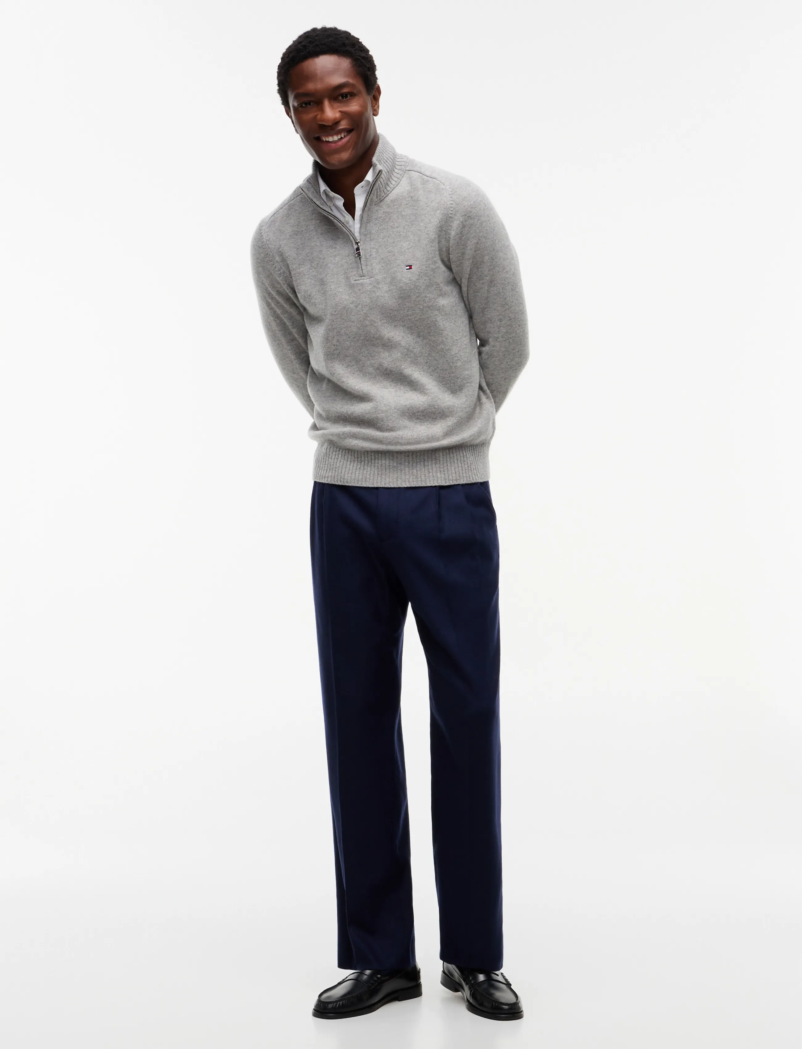 Tommy Hilfiger - NY FLANNEL PANTS - navy blue - 3