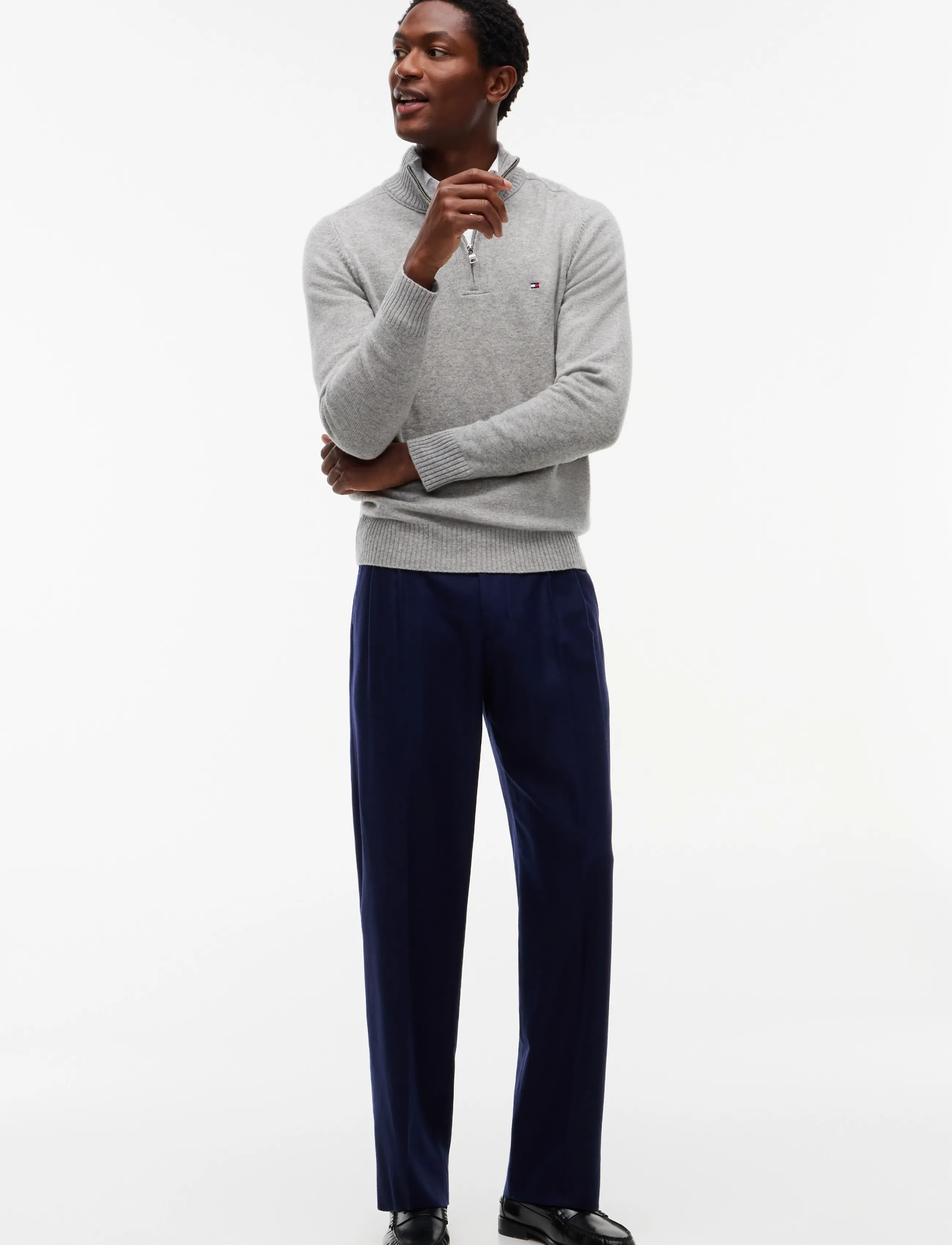 Tommy Hilfiger - NY FLANNEL PANTS - navy blue - 4