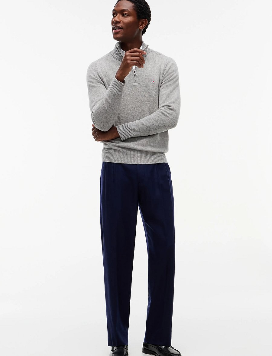 Tommy Hilfiger - NY FLANNEL PANTS - navy blue - 4