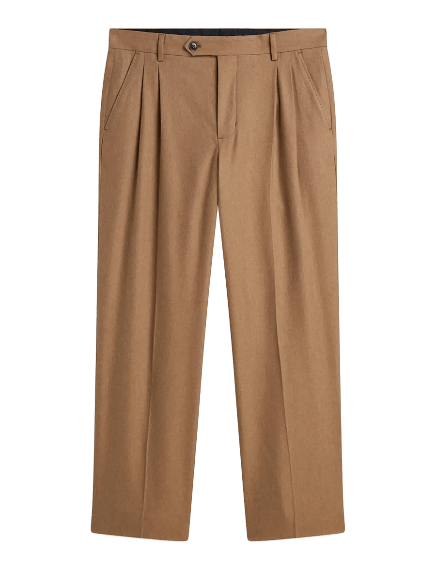 Tommy Hilfiger - NY FLANNEL PANTS - casual trousers - timeless tawny - 1