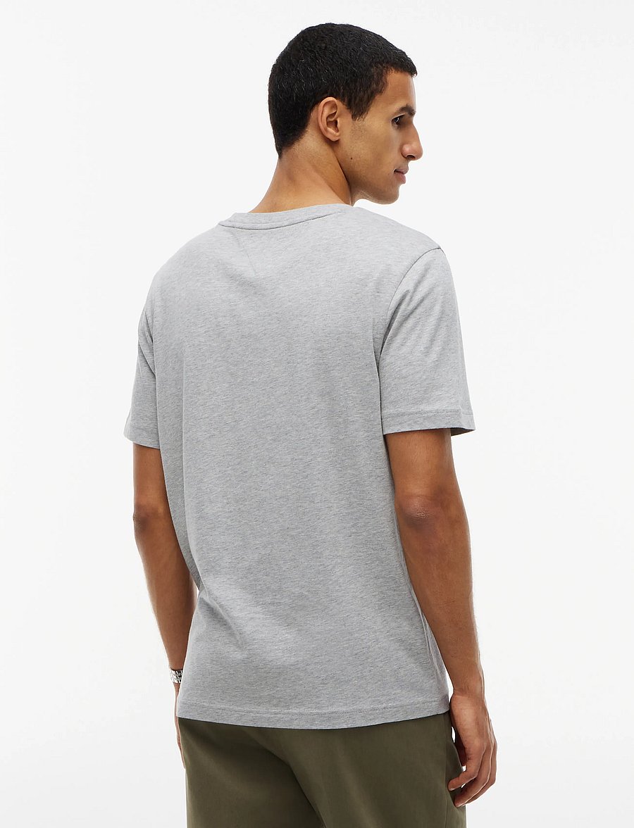 Tommy Hilfiger - BRAND LOVE STACK TEE - lühikeste varrukatega t-särgid - light grey heather - 2