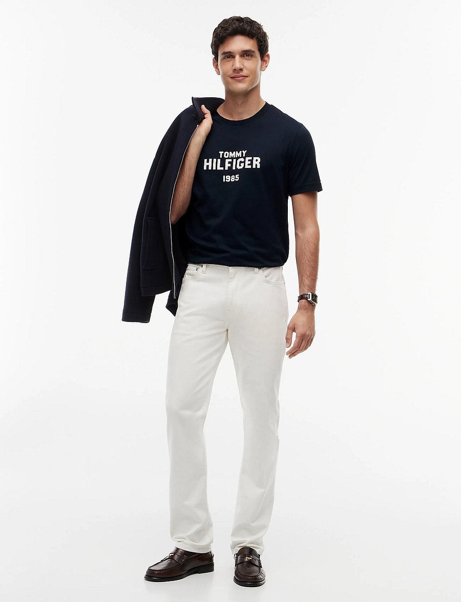 Tommy Hilfiger - BRAND LOVE STACK TEE - lühikeste varrukatega t-särgid - navy blue - 4