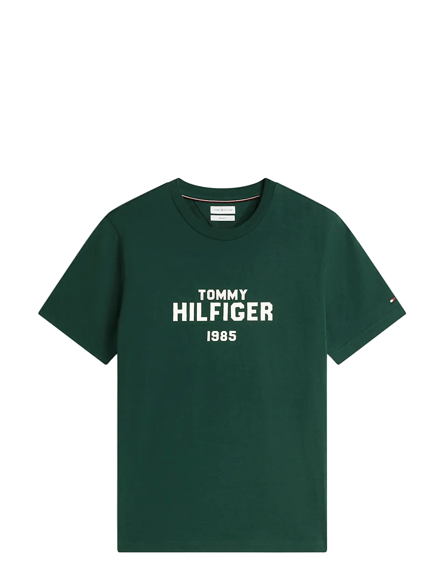 Tommy Hilfiger - BRAND LOVE STACK TEE - lühikeste varrukatega t-särgid - ornamental green - 1