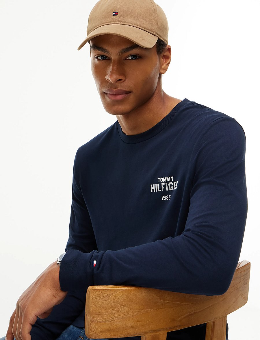 Tommy Hilfiger - HILFIGER 1985 GRAPHIC LS TEE - navy blue - 3