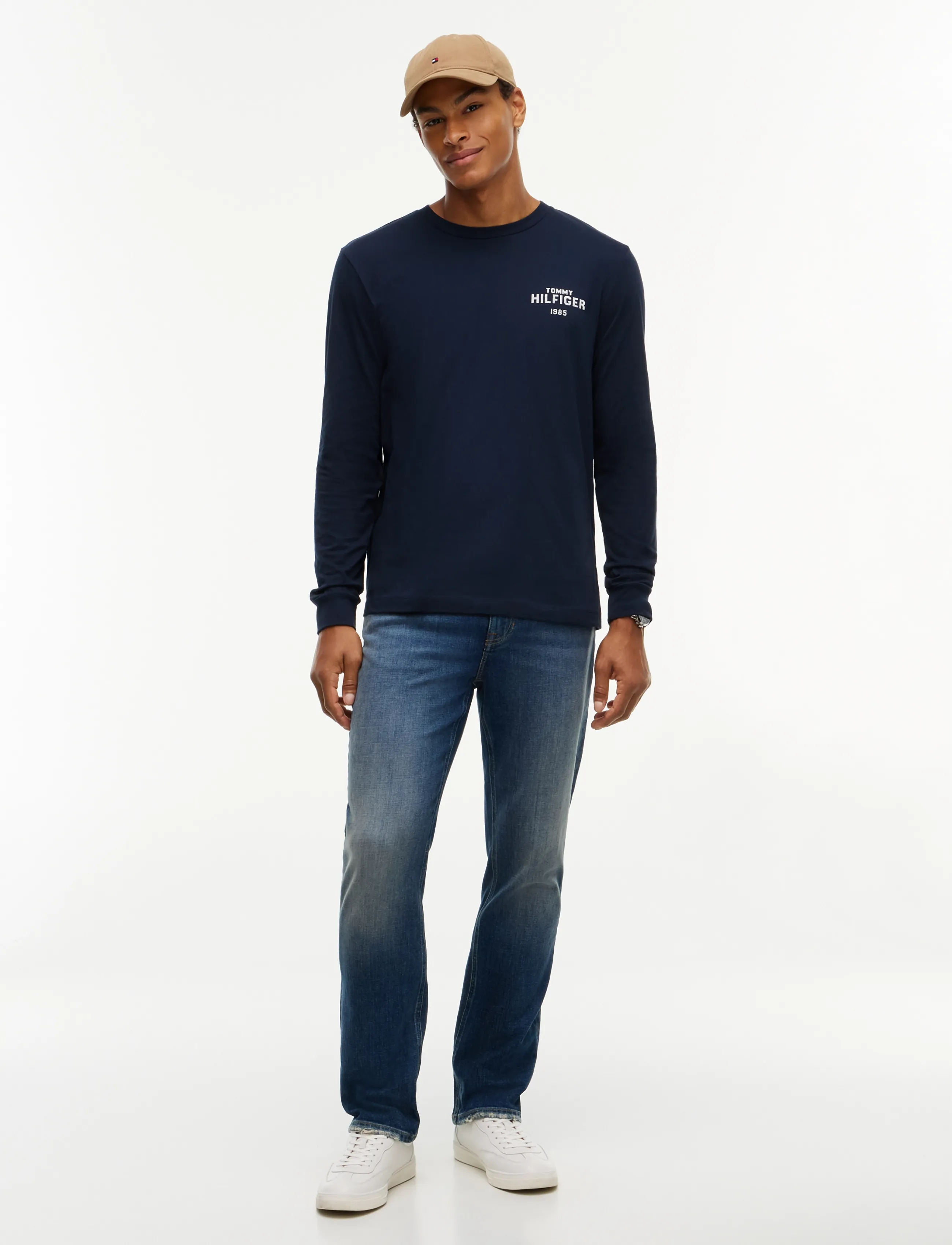 Tommy Hilfiger - HILFIGER 1985 GRAPHIC LS TEE - navy blue - 4