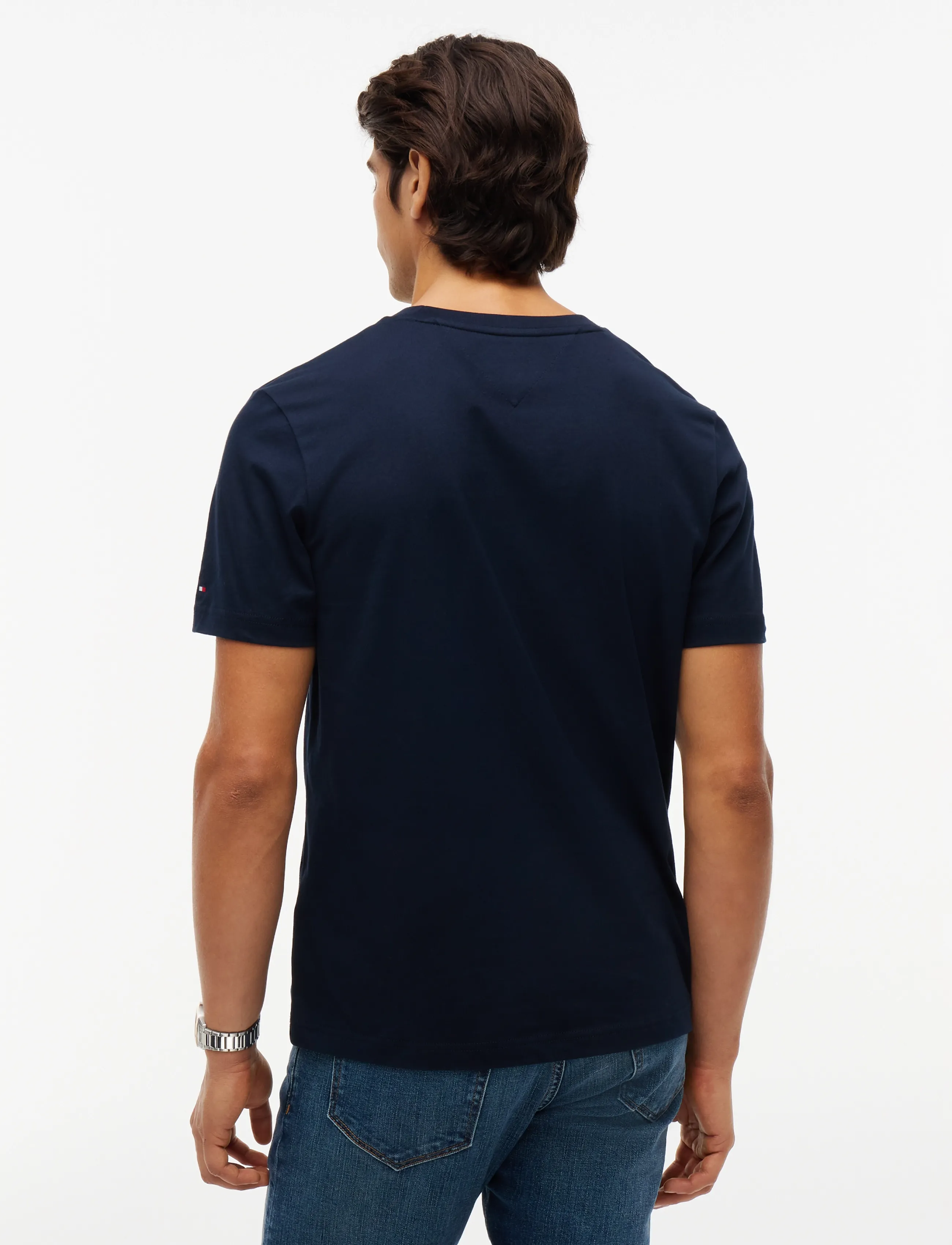 Tommy Hilfiger - BRAND LOVE SMALL FLAG TEE - kurzärmelige t-shirts - navy blue - 2