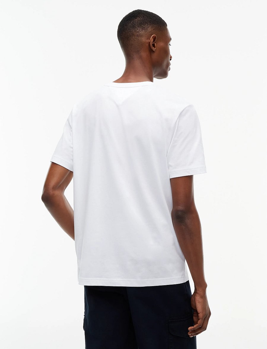 Tommy Hilfiger - BRAND LOVE SMALL FLAG TEE - kurzärmelige t-shirts - white - 2