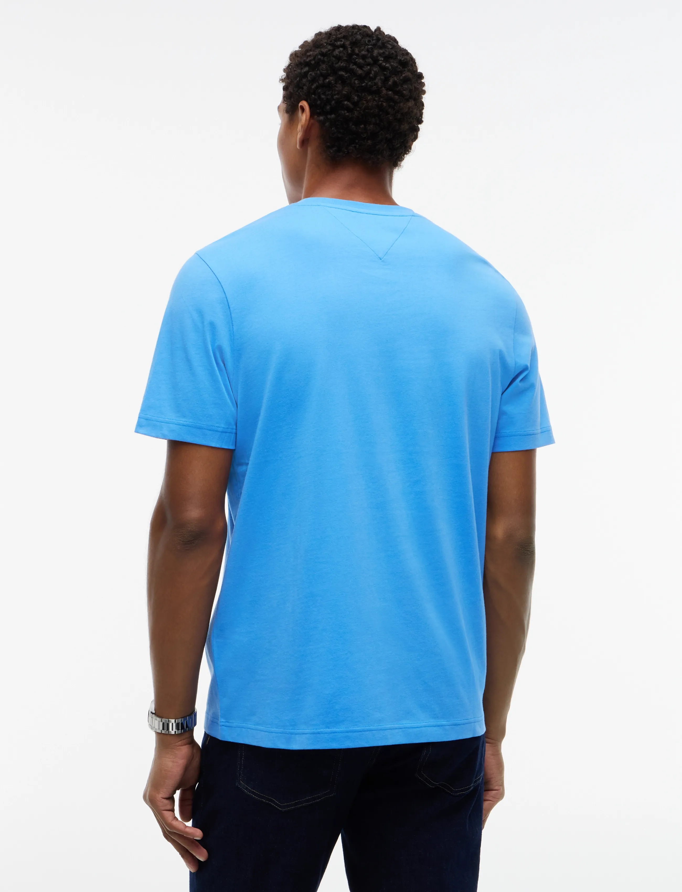 Tommy Hilfiger - FRONT TEXT SEASONAL GRAPHIC TEE - kortærmede t-shirts - blue spell - 2