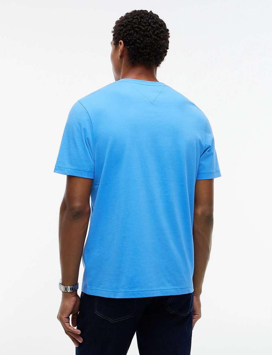 Tommy Hilfiger - FRONT TEXT SEASONAL GRAPHIC TEE - kortærmede t-shirts - blue spell - 2