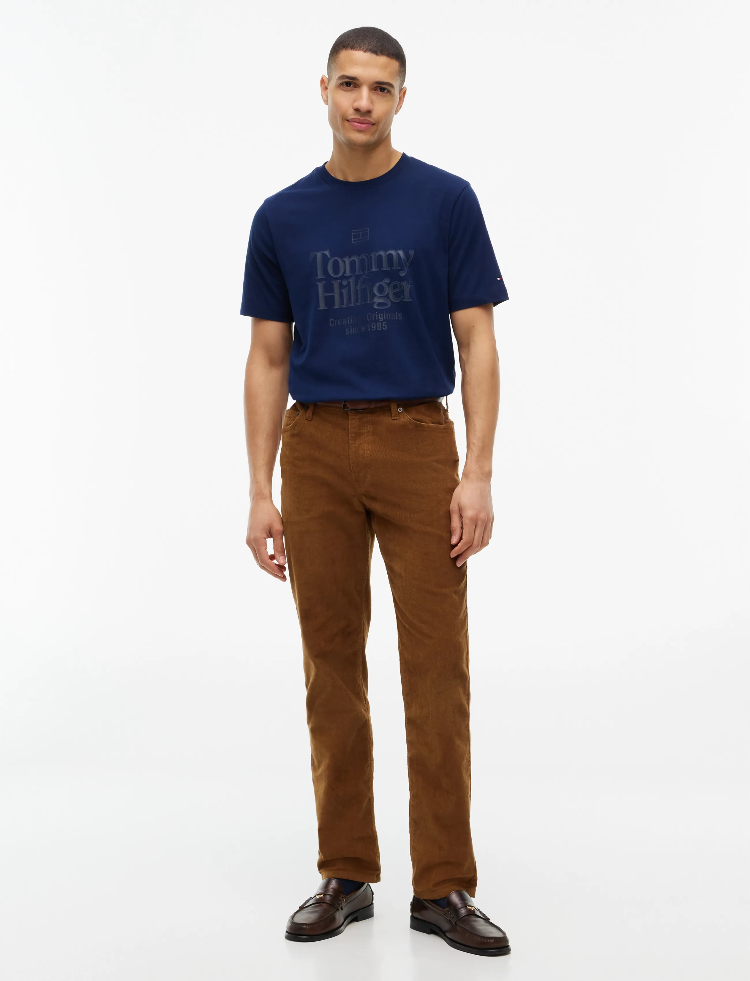 Tommy Hilfiger - FRONT TEXT SEASONAL GRAPHIC TEE - carbon navy - 4
