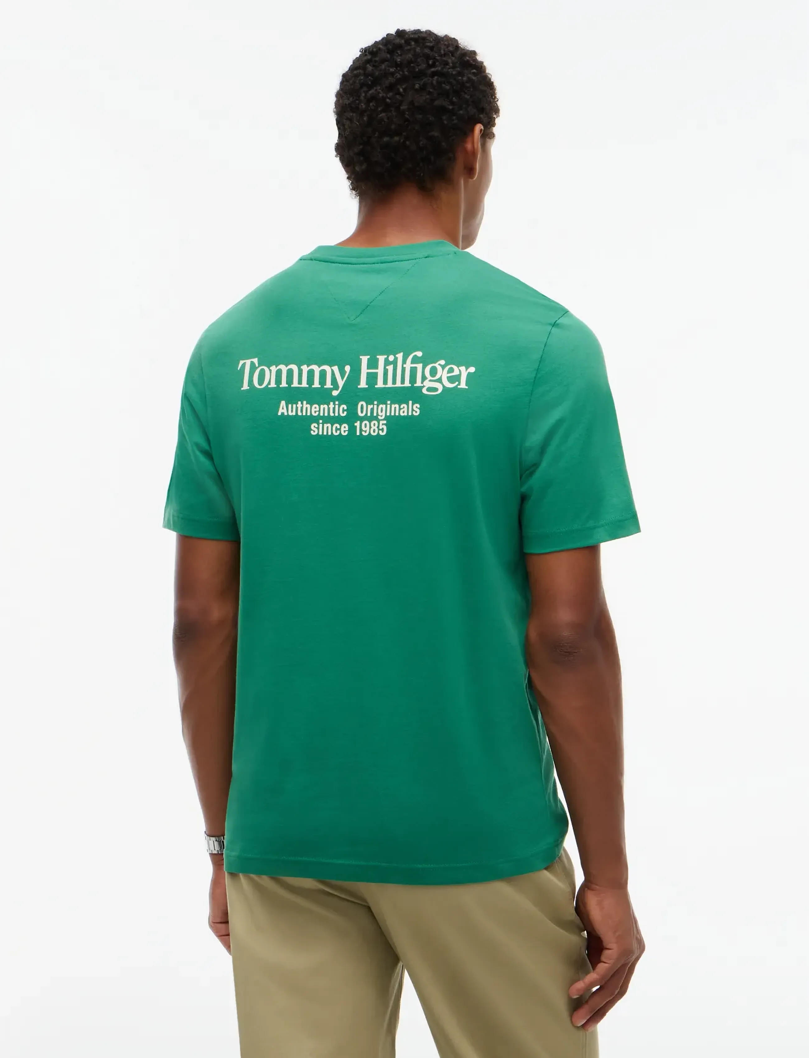 Tommy Hilfiger - BACK TEXT SEASONAL GRAPHIC TEE - lühikeste varrukatega t-särgid - alaskan green - 2