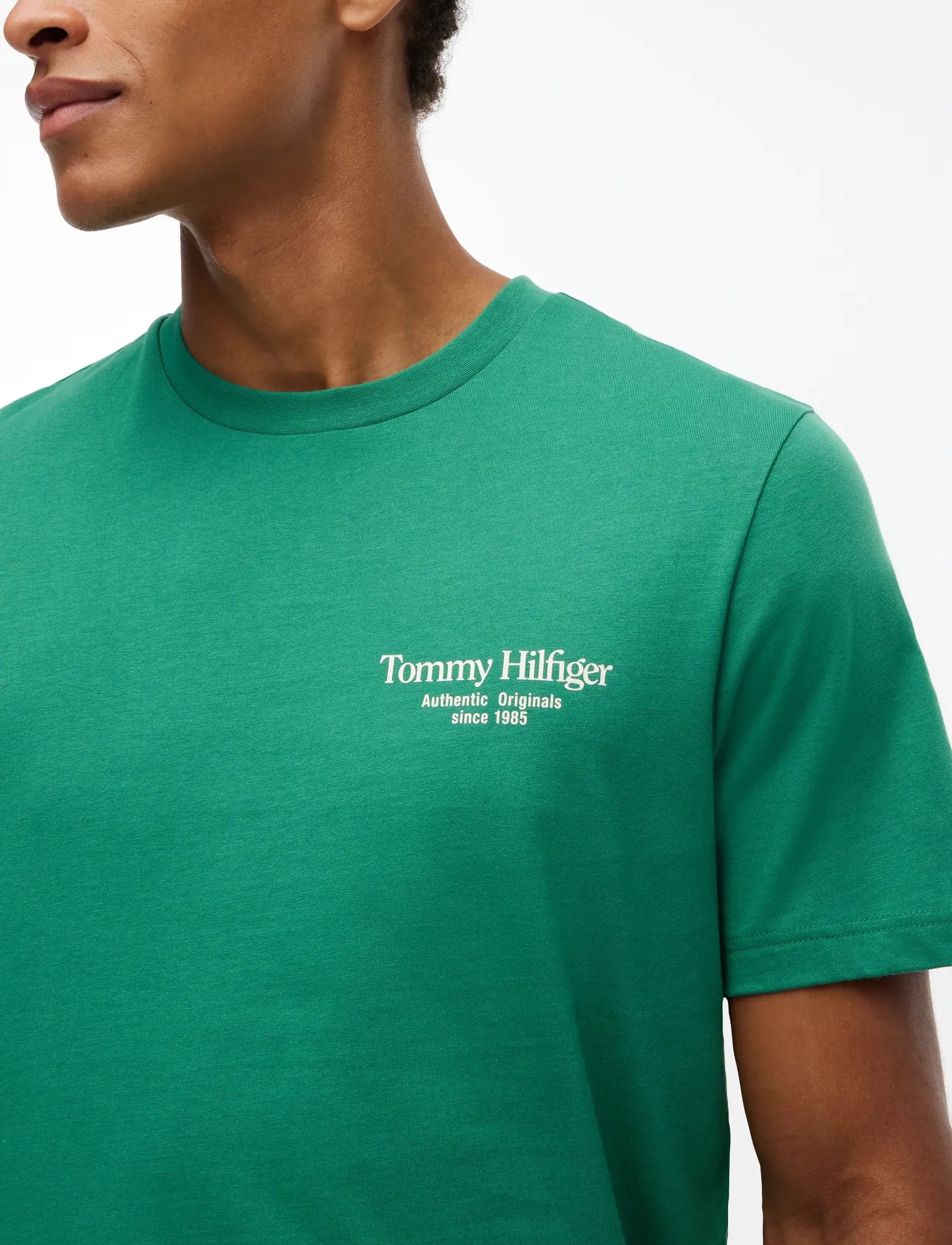 Tommy Hilfiger - BACK TEXT SEASONAL GRAPHIC TEE - lühikeste varrukatega t-särgid - alaskan green - 3
