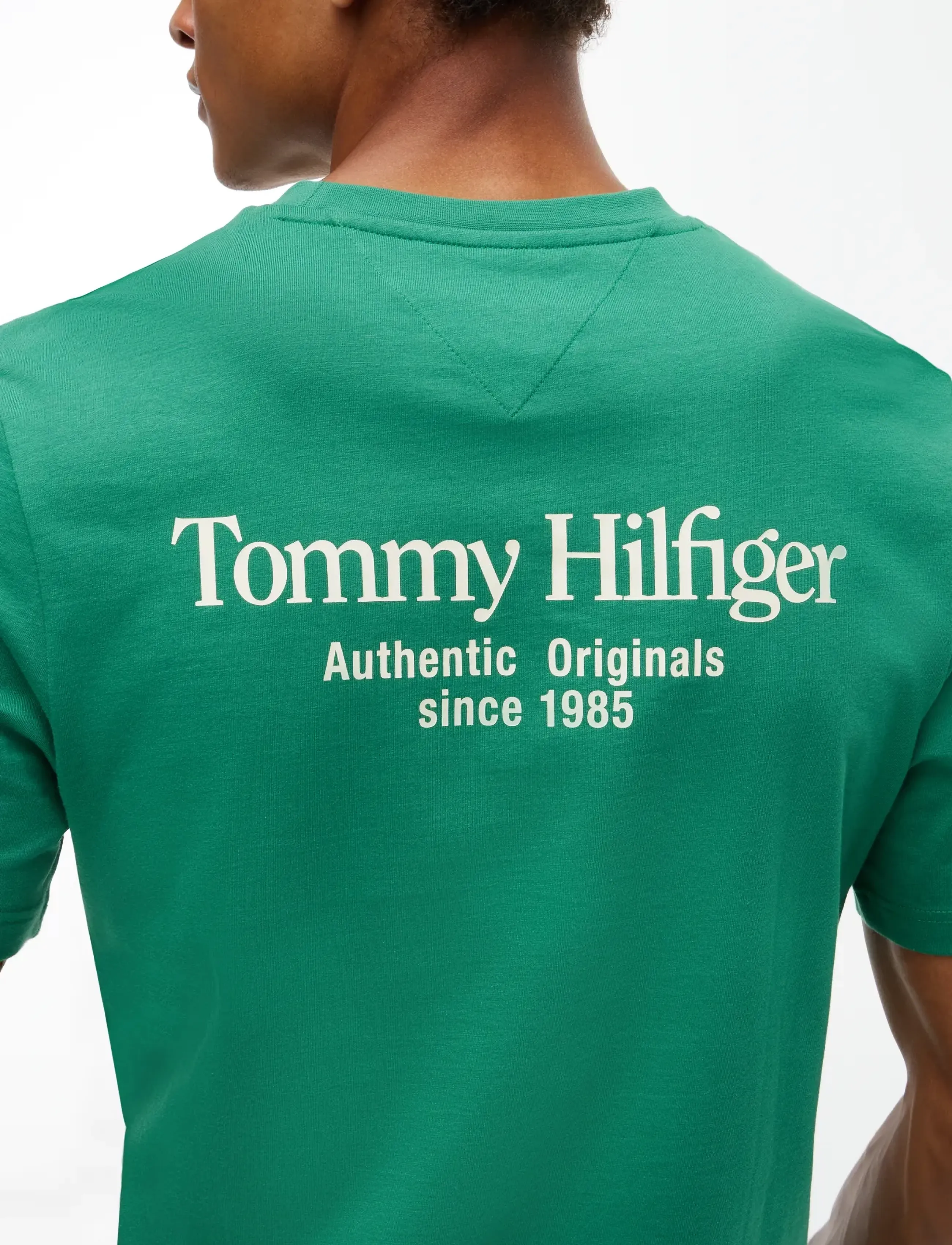 Tommy Hilfiger - BACK TEXT SEASONAL GRAPHIC TEE - lühikeste varrukatega t-särgid - alaskan green - 5