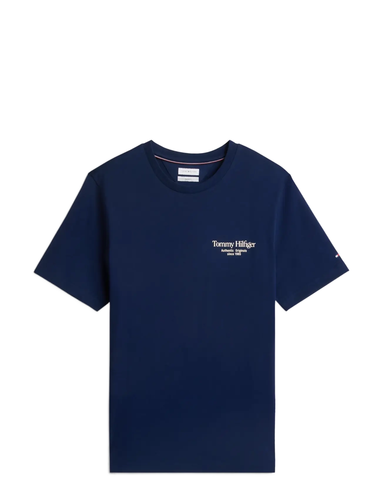 Tommy Hilfiger - BACK TEXT SEASONAL GRAPHIC TEE - carbon navy - 1