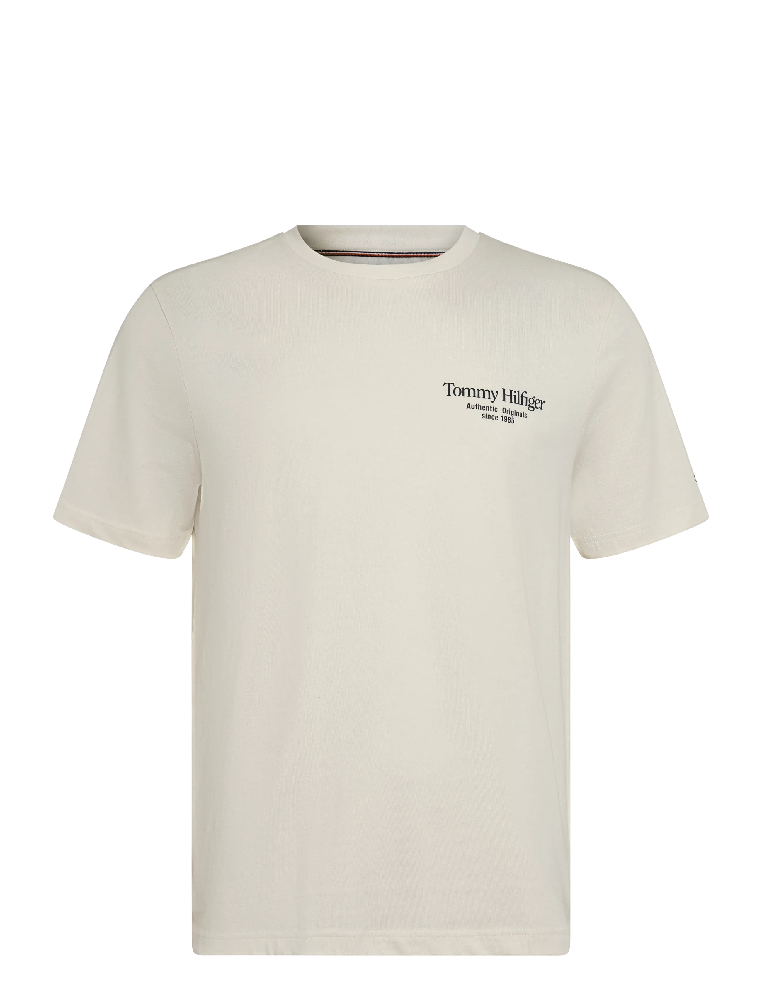 Tommy Hilfiger - BACK TEXT SEASONAL GRAPHIC TEE - lühikeste varrukatega t-särgid - ivory petal - 1