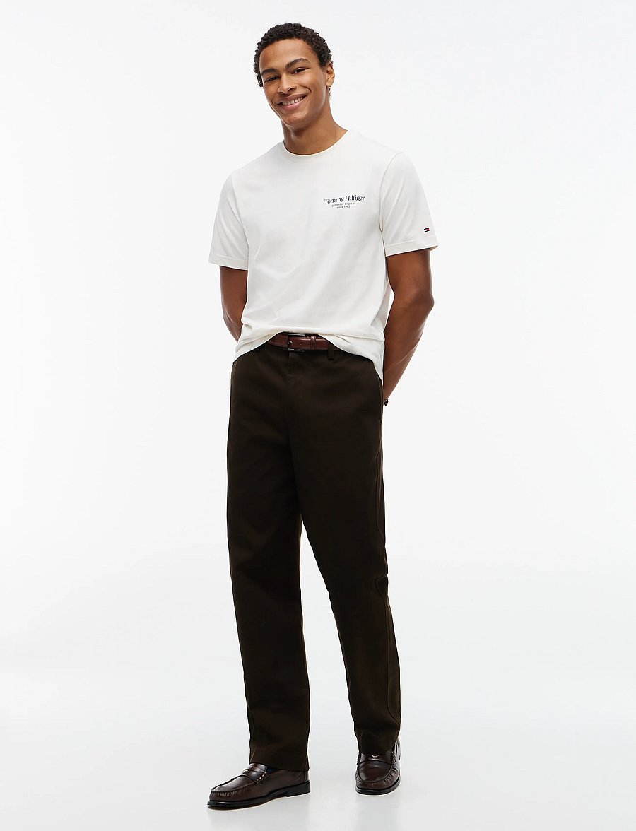 Tommy Hilfiger - BACK TEXT SEASONAL GRAPHIC TEE - lühikeste varrukatega t-särgid - ivory petal - 5