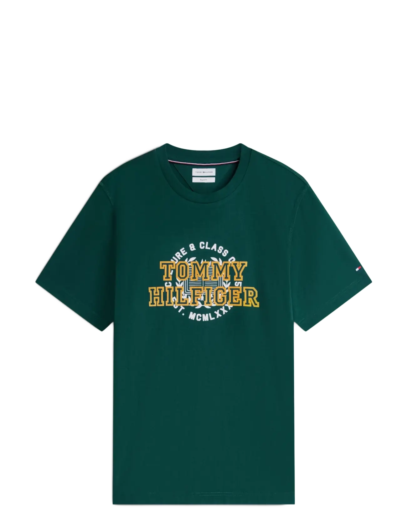 Tommy Hilfiger - GRAPHIC VARSITY ROUNDEL TEE - ornamental green - 1