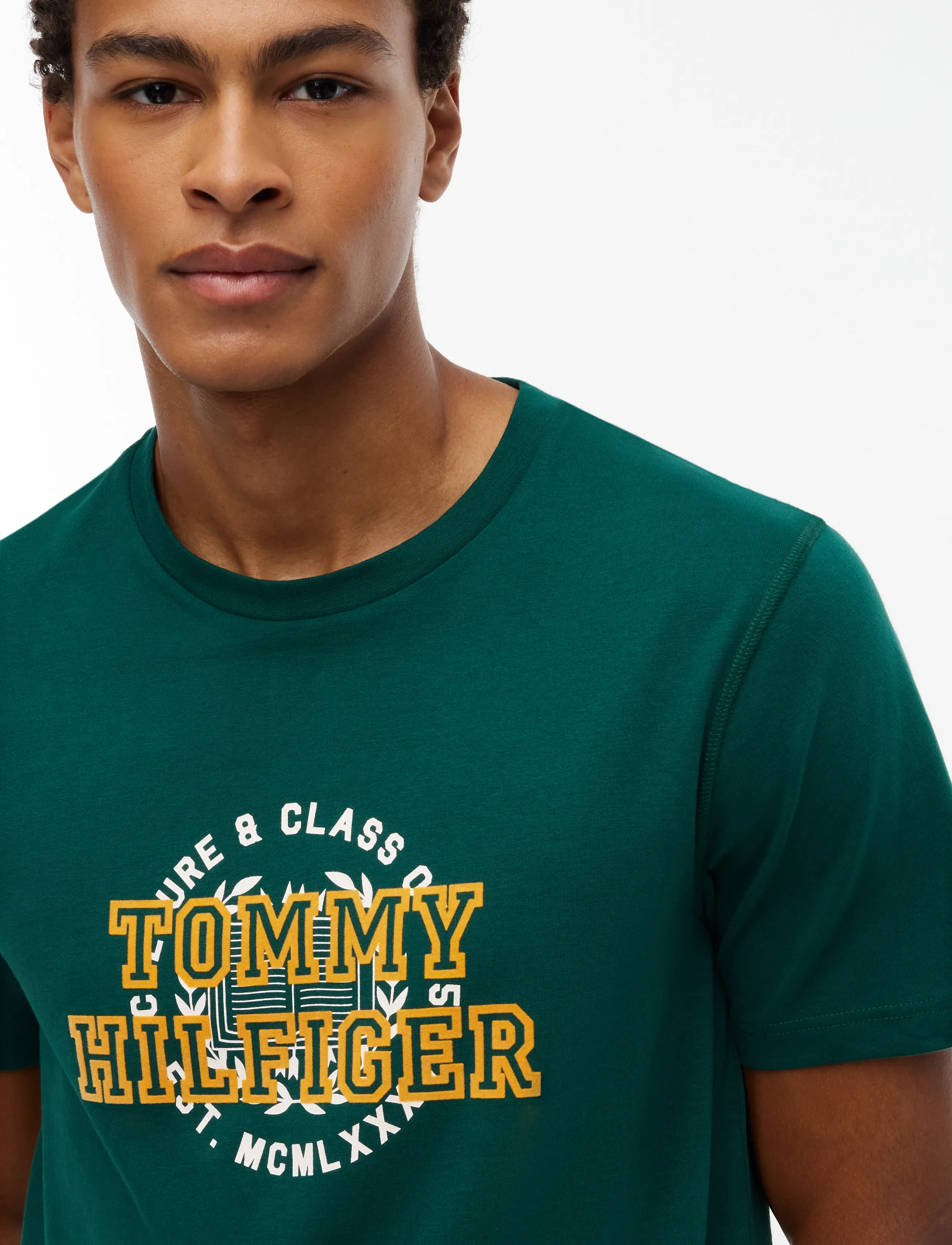 Tommy Hilfiger - GRAPHIC VARSITY ROUNDEL TEE - ornamental green - 3