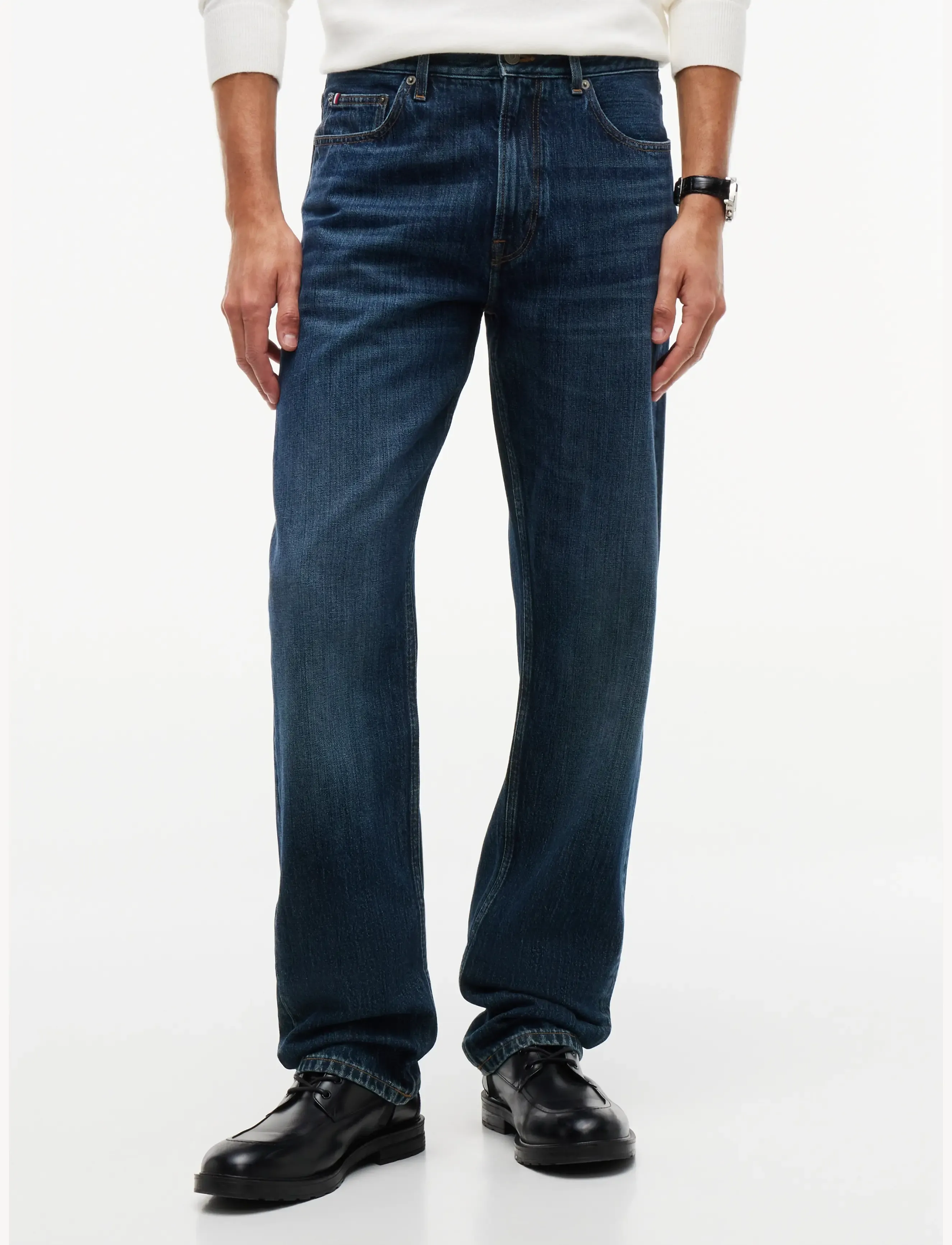 Tommy Hilfiger DOVER REGULAR STRAIGHT WOOD IND - Regular jeans - WOOD INDIGO / blue