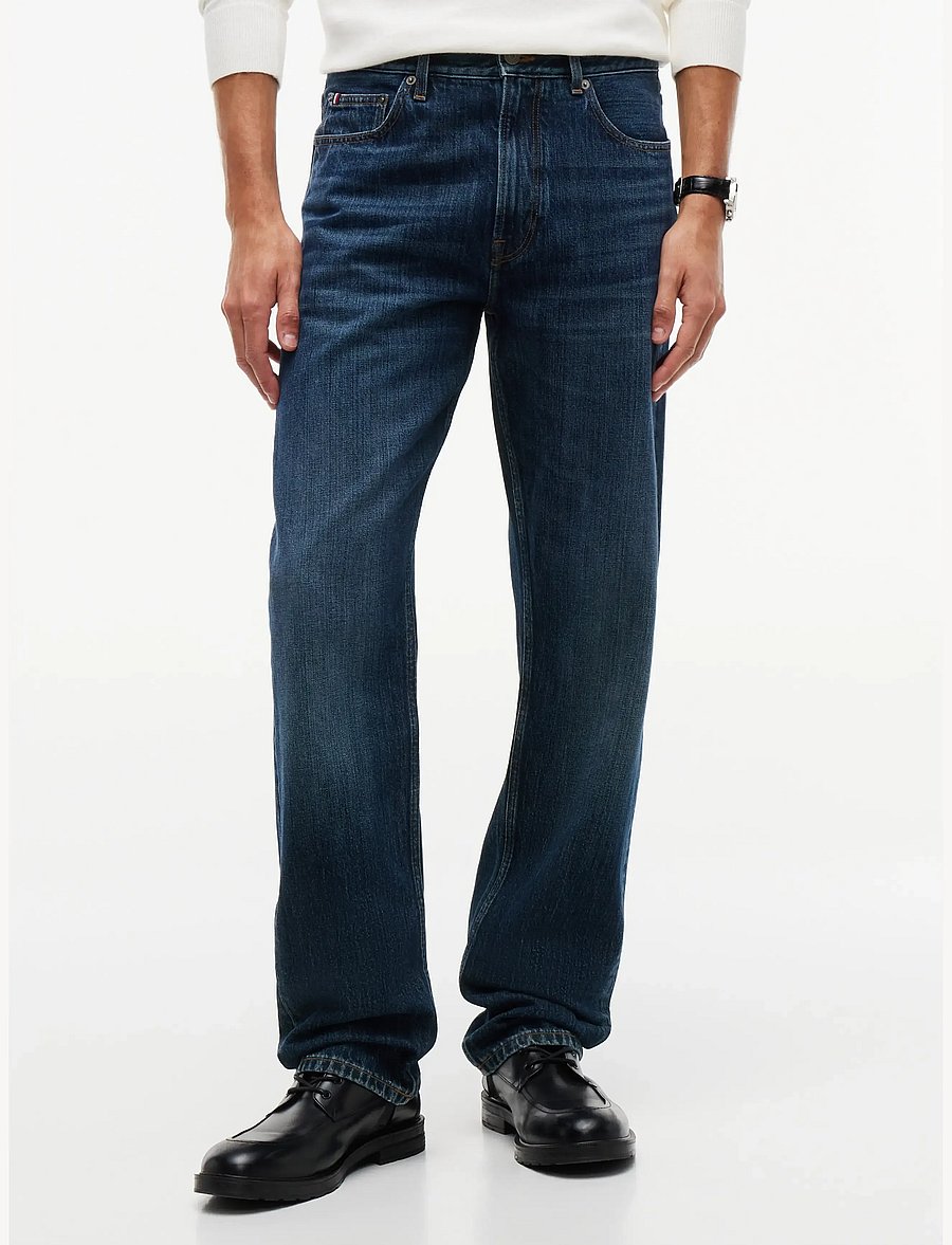 Tommy Hilfiger - DOVER REGULAR STRAIGHT WOOD IND - regular jeans - wood indigo - 0