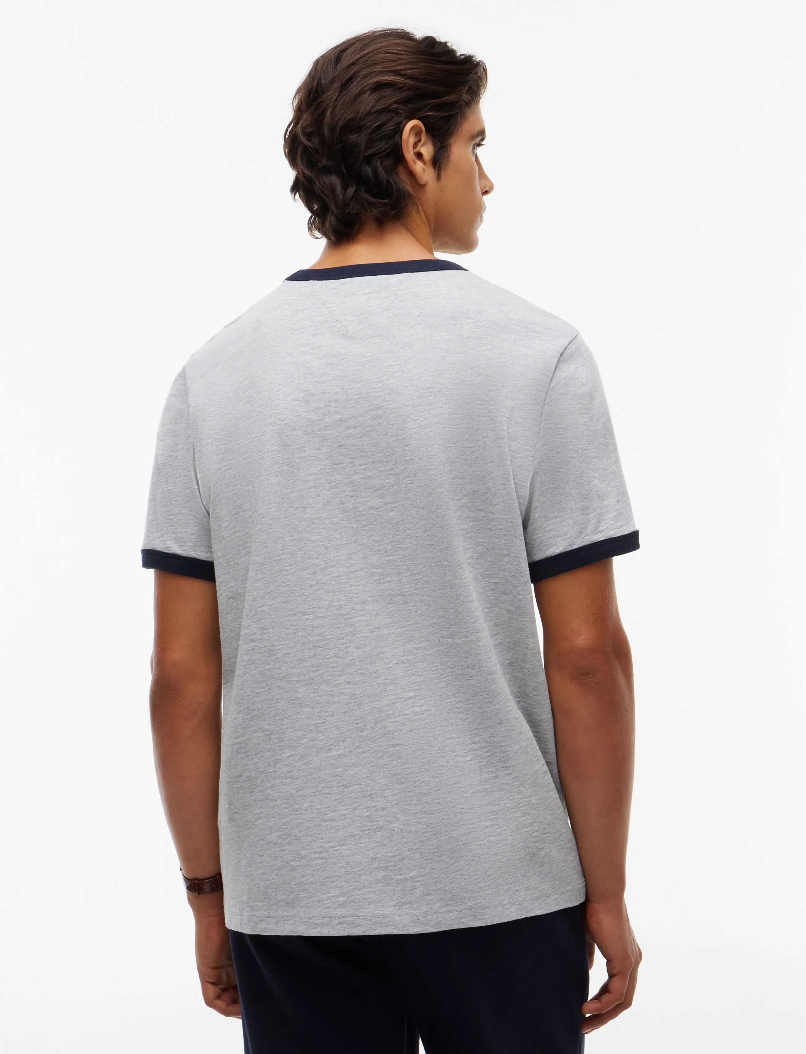 Tommy Hilfiger - GRAPHIC VARSITY RINGER TEE - light grey heather - 2