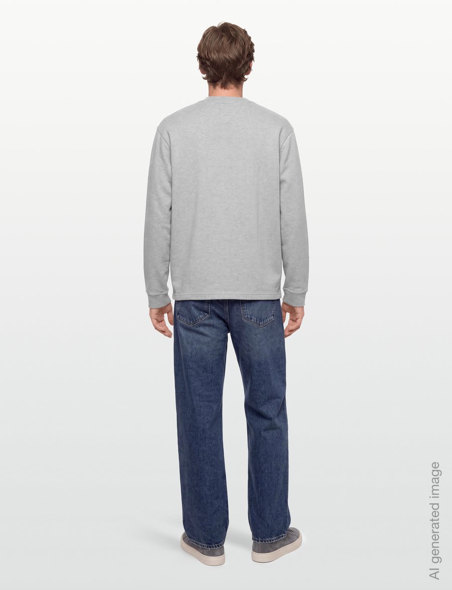 Tommy Hilfiger - GRAPHIC VARSITY POCKET LS TEE - długi rękaw - light grey heather - 4