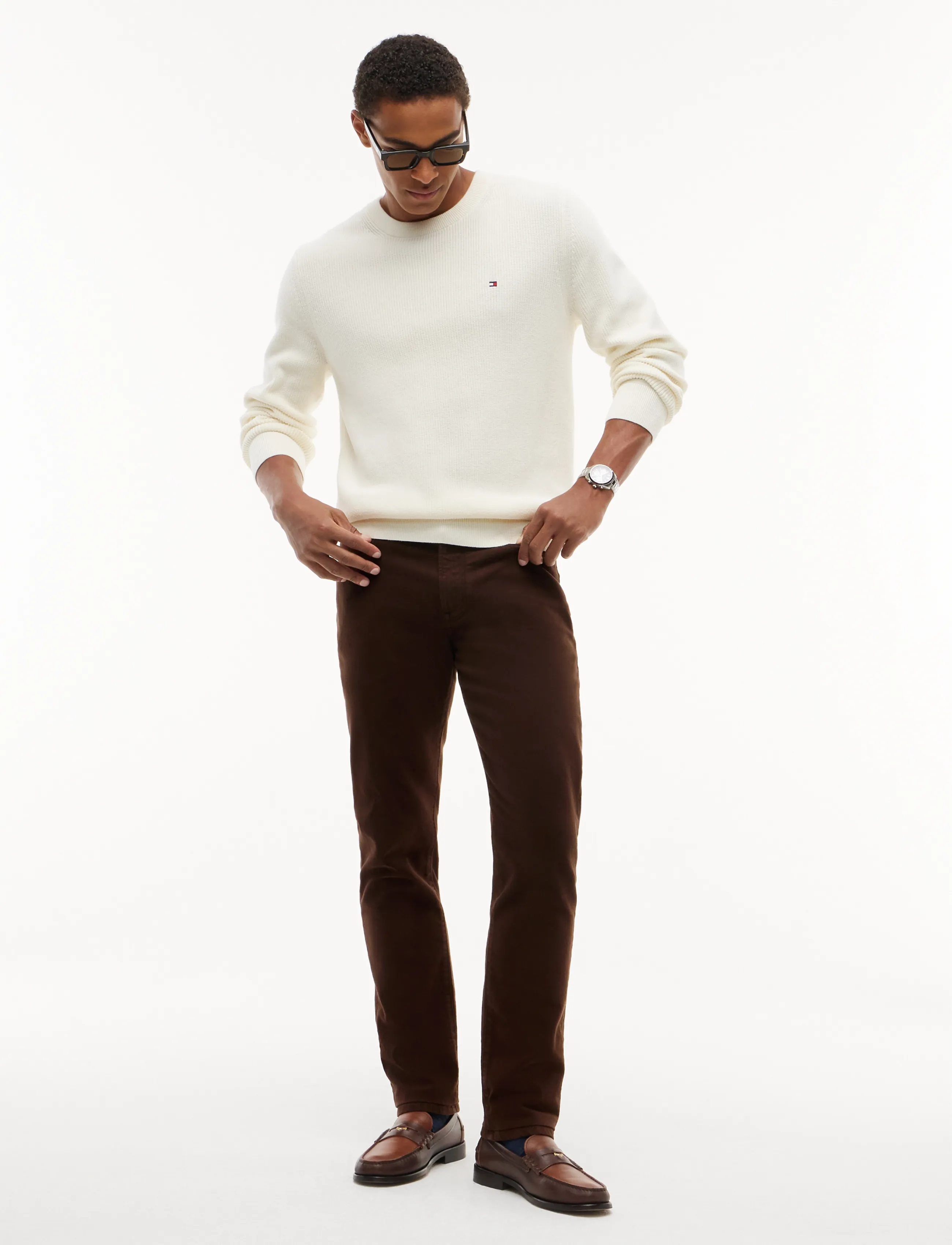 Tommy Hilfiger - DENTON SLIM STRAIGHT DC GMD - kitsad teksad - dark coffee - 4