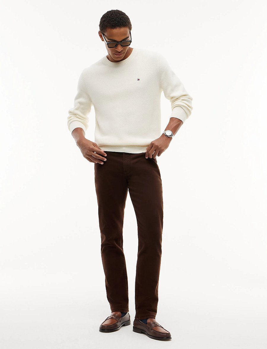 Tommy Hilfiger - DENTON SLIM STRAIGHT DC GMD - kitsad teksad - dark coffee - 4