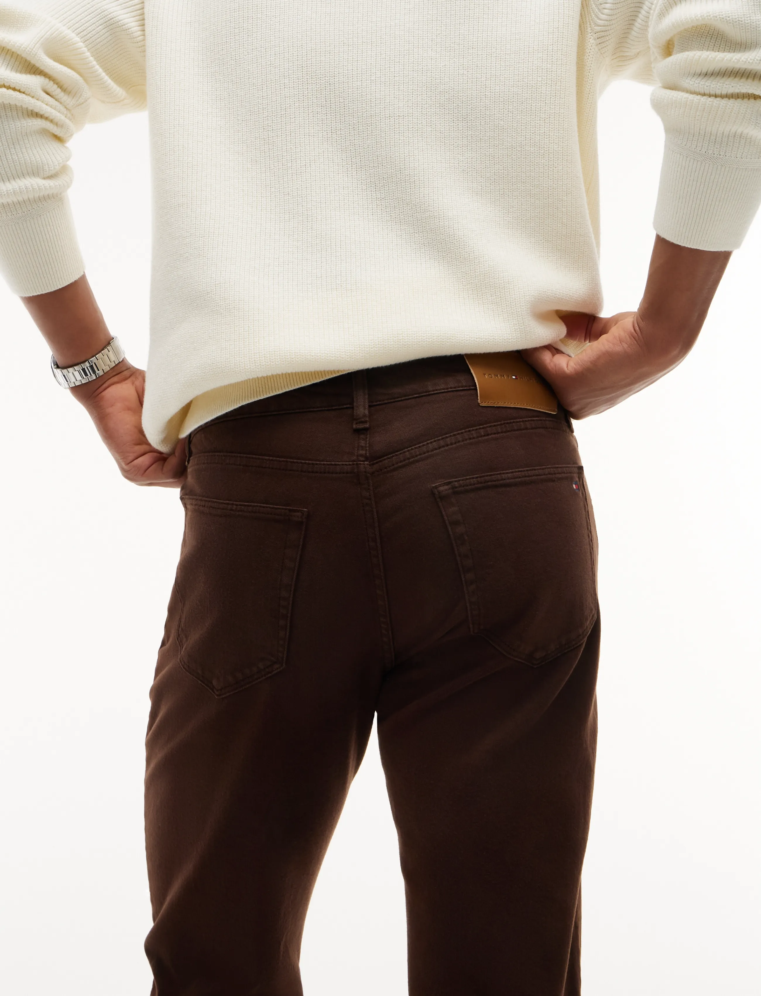Tommy Hilfiger - DENTON SLIM STRAIGHT DC GMD - kitsad teksad - dark coffee - 5