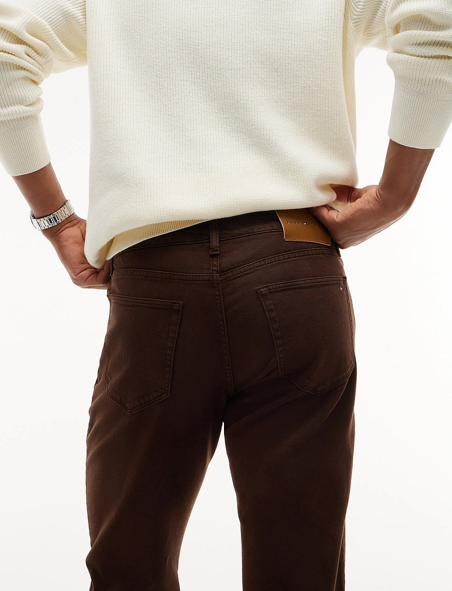 Tommy Hilfiger - DENTON SLIM STRAIGHT DC GMD - kitsad teksad - dark coffee - 5
